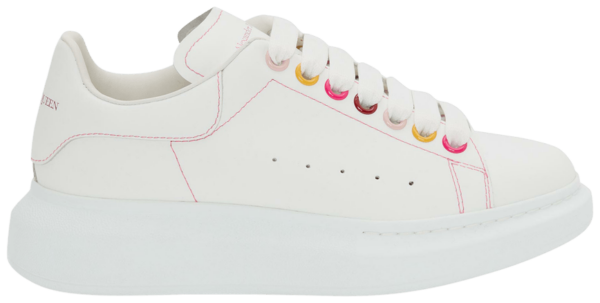 Giày Alexander McQueen Wmns Oversized Sneaker 'White Rainbow' 553770-WHZ4S-9466