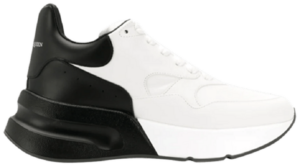 Giày Alexander McQueen Wmns Oversized Runner 'White Black' 553787 WHRU3 9034
