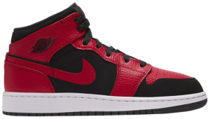 Giày Nike Air Jordan 1 Mid GS 'Black Gym Red' 554725-054