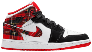 Giày Nike Air Jordan 1 Retro Mid GS 'Bad Santa' 554725-607
