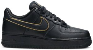 Giày Nike Air Force 1 Low '07 Essential 'Black Gold Swoosh' AQ2132-005