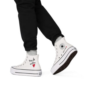 Alternative view of Giày Converse Chuck Taylor All Star High 'Made with Love White' 171159F