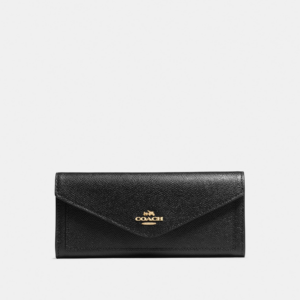 Alternative view of Ví Coach Soft Wallet Black Light Gold