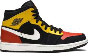 Giày Nike Air Jordan 1 Mid 'Black Amarillo Orange' 852542-087