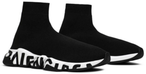 Alternative view of Giày Balenciaga Wmns Speed Trainer 'Black White'  605942 W05GE 1015