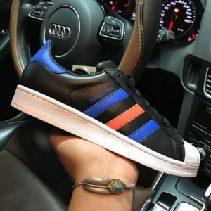 Giay Adidas Superstar 'Black Blue Red' BB2245