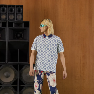 Ao Gucci GG Stretch Cotton Polo 'White Blue' 598956-XJB0U-9064