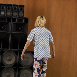 Ao Gucci GG Stretch Cotton Polo 'White Blue' 598956-XJB0U-9064