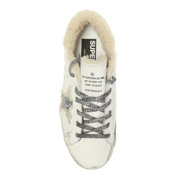 Giày Golden Goose Superstar 'White Lambskin' G35WS590-P90 - Hình ảnh 4