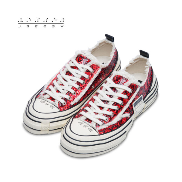 Giày xVESSEL G.O.P. Lows 'Python Pattern Red' F22X86R - Hình ảnh 5