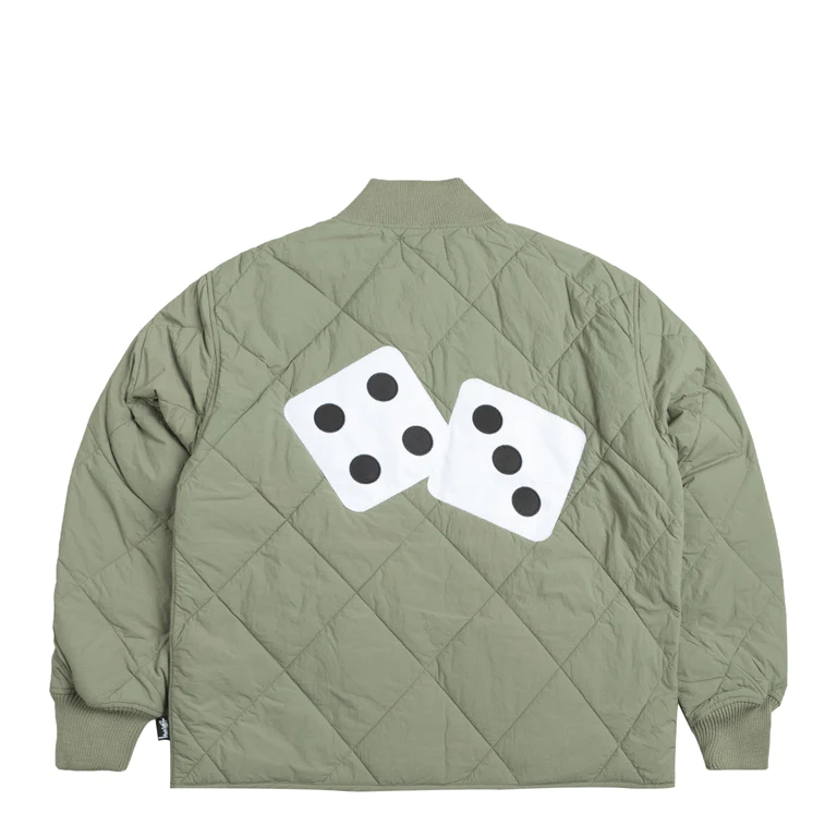 Ao Stussy Dice Quilted Liner Jacket 'Olive'