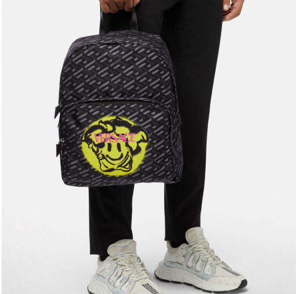 Balo Versace Medusa Tag Black Yellow DFZ8504-1A02639-5B26P - Ảnh 2