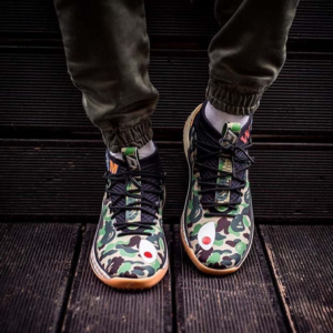Alternative view of Giày Adidas A Bathing Ape x Dame 4 'Green Camo' AP9974