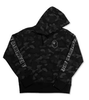 Áo Bape No Windage Hold Off Hoodie Black Camo BAPE149