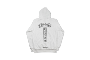 Alternative view of Áo Chrome Hearts Dagger Cross White Hoodie CH428