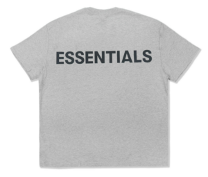 Alternative view of Áo Fear Of God Essentials 3M Logo Boxy T Shirt Dark Heather Grey Black