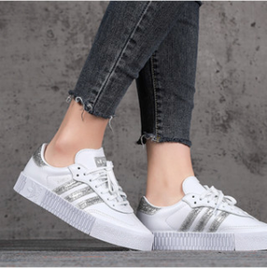 Alternative view of Giày Adidas Wmns Sambarose 'White Silver' FX3819