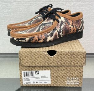 Giay Clarks Wallabee  x Aime Leon Dore 'Snakeskin Brown' 261-55405