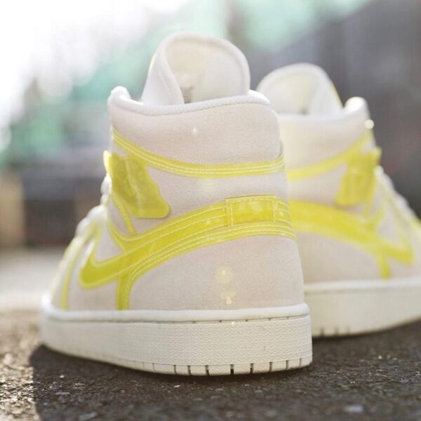 Giày Nike Wmns Air Jordan 1 Mid LX 'Off White Opti Yellow' DA5552-107 - Hình ảnh 6