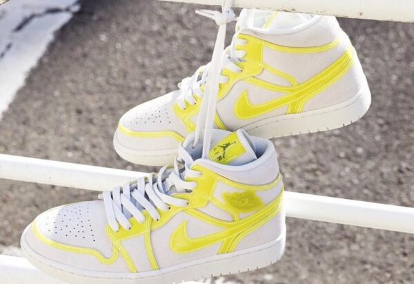 Giày Nike Wmns Air Jordan 1 Mid LX 'Off White Opti Yellow' DA5552-107 - Hình ảnh 9