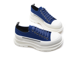 Alternative view of Giày Alexander McQueen Tread Slick Lace Up 'Ink Blue'  604257 W4LR1 4622