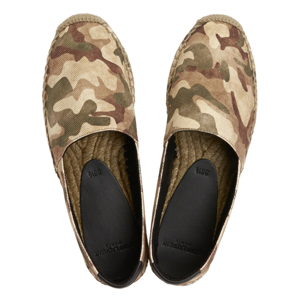 Giày Saint Laurent Camouflage Espadrille 'Khaki' 605961-AAAJT-8810 - Hình ảnh 3