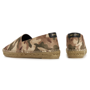 Giay Saint Laurent Camouflage Espadrille 'Khaki' 605961-AAAJT-8810