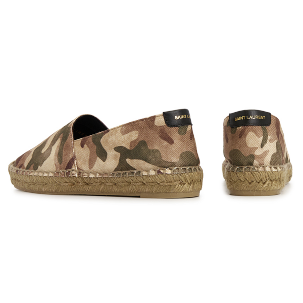 Giày Saint Laurent Camouflage Espadrille 'Khaki' 605961-AAAJT-8810 - Hình ảnh 4