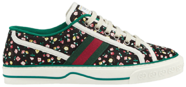 Giày Gucci x Liberty of London Wmns Tennis 1977 'Floral Black'  606110-2IC10-1085