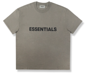 Fear Of God Essentials 3D Silicon Applique Boxy T-shirt Cement FOG-ES3SABTCMT