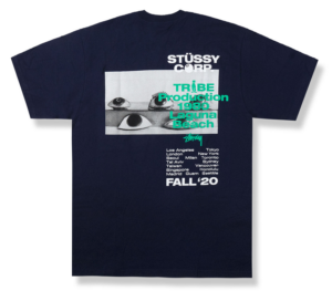 Alternative view of Áo Stussy Tribe Tee Navy