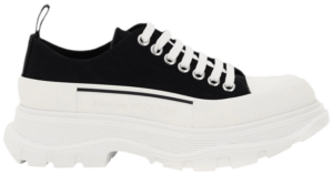 Giày Alexander McQueen Lace Up 'Black White' 611705-W4MV2-1070