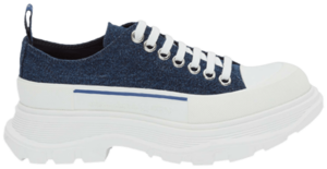 Giày Alexander McQueen Wmns Tread Slick Lace Up 'Indigo' 611705-W4PD1-4177