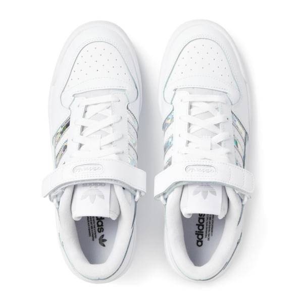 Giày Adidas Originals Forum Low Cloud White Metallic Sliver GX0214 - Ảnh 4