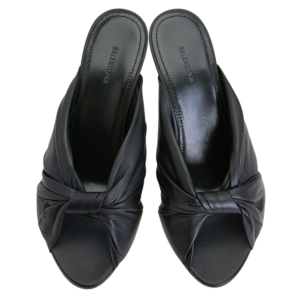 Giay Balenciaga Drapy Mules 'Black' 617574-WA2M0-1000
