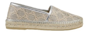 Giày Gucci Women's Heritage Gg Lamé Espadrille In Silver 619960-2AW10-1090