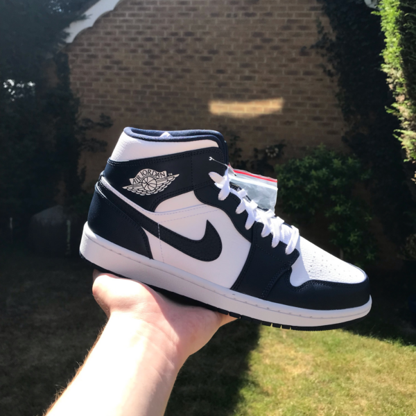 Giày Nike Air Jordan 1 Mid GS 'Obsidian' 554725-174 - Hình ảnh 8