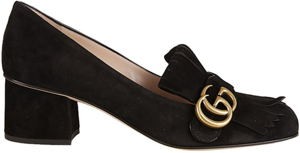 Giày Gucci Leather Mid-Heel Pump 408208-C2000-1000