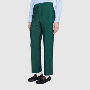 Alternative view of Giày Gucci Black Leather Men's Green Interlocking G Horsebit 624698 1XH10 1066