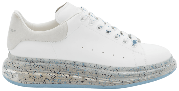 Giày Alexander McQueen Oversized Sneaker 'White Blue Splatter' 625174-WHYBB-9176