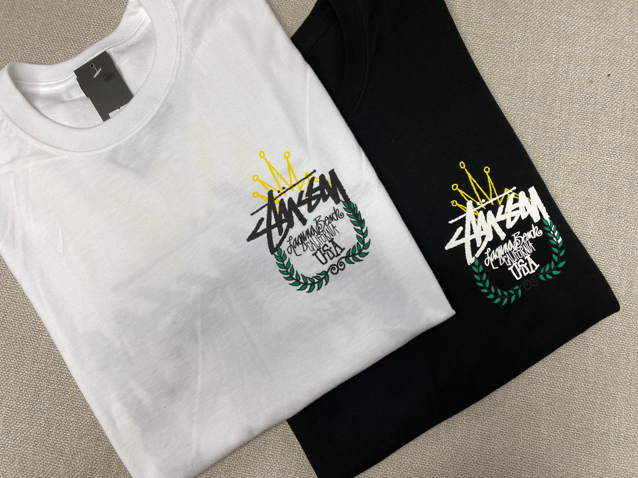 Áo Stussy LB Wreath Tee 'White' Authentic-Shoes