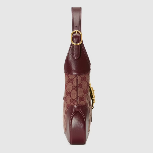 Túi Gucci Jackie 1961 Small Shoulder Burgundy GG Canvas ‎636706-GY5WG-9864 - Hình ảnh 6