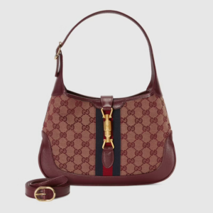 Alternative view of Túi Gucci Jackie 1961 Small Shoulder Burgundy GG Canvas ‎636706-GY5WG-9864
