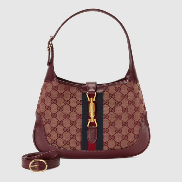 Túi Gucci Jackie 1961 Small Shoulder Burgundy GG Canvas ‎636706-GY5WG-9864 - Hình ảnh 2