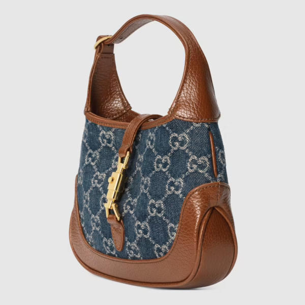 Túi Gucci Jackie 1961 Mini Shoulder 'Blue Ivory' GG 637092-2KQGG-8375 - Hình ảnh 4