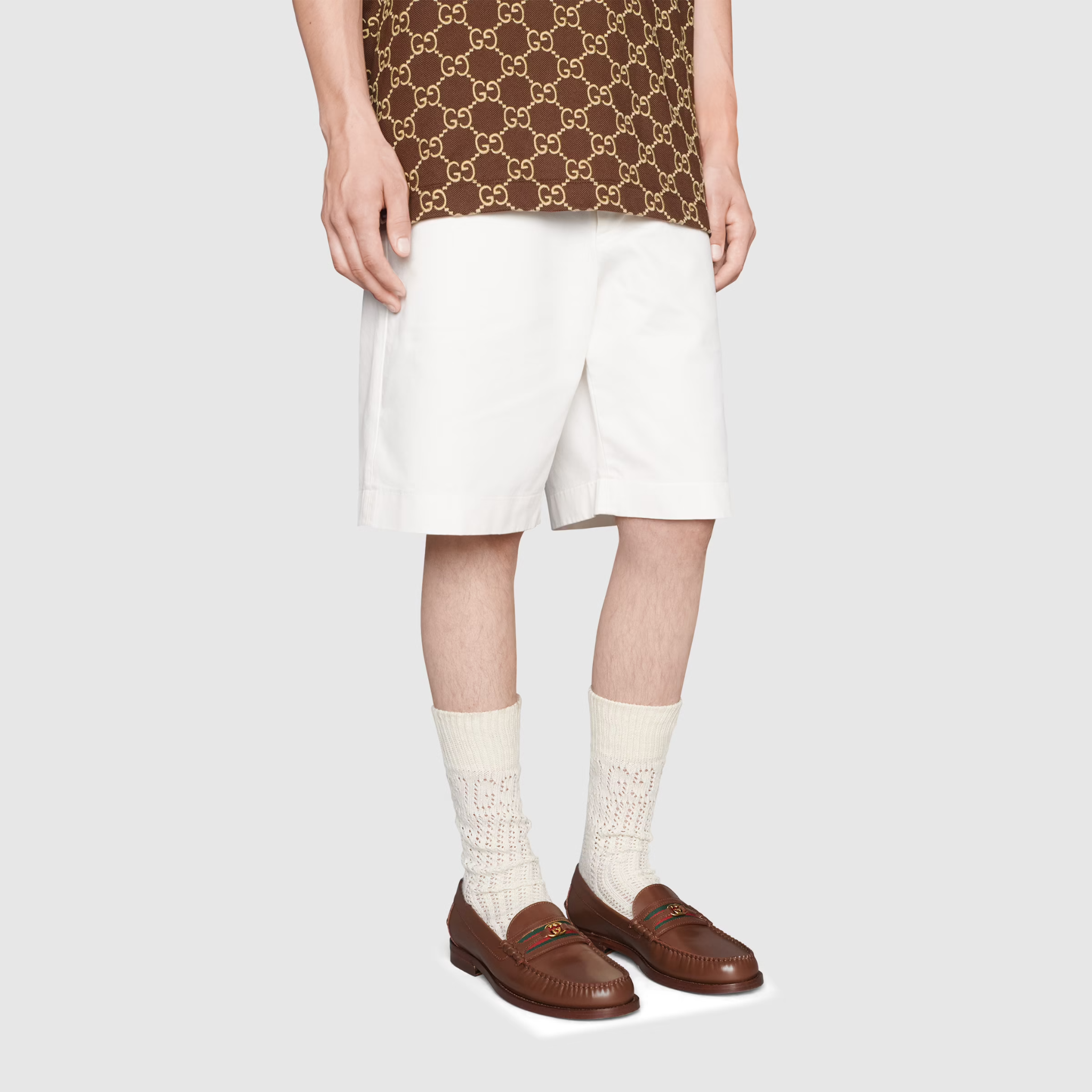 Alternative view of Giày Gucci Men's loafer with Double G 'Brown Leather' ‎‎644724-17X10-2362