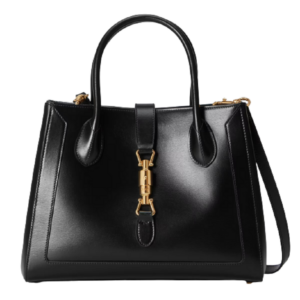 Túi Gucci Jackie 1961 Medium Tote Bag Black Leather 649016-0YK0G-1000