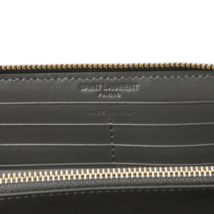 Vi Saint Laurent John Compact Zipper 'Gray' 650982-DV701-1112