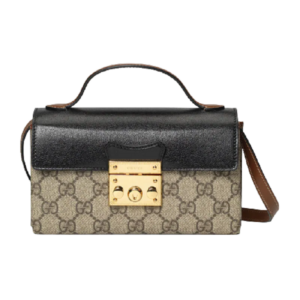 Túi Gucci Padlock Mini Black And Brown Leather ‎652683-96GAG-9785