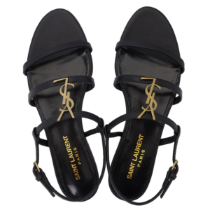 Dep Saint Laurent Cassandra Flat 'Black' 652758-BDATT-1000